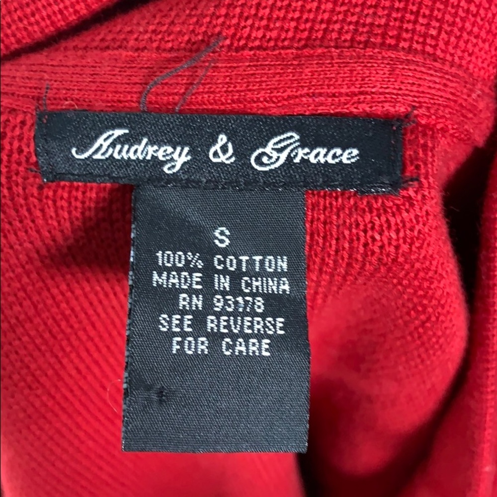 Red sweater jacket - Picture 4 of 4